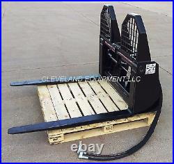 NEW 48 HYDRAULIC PALLET FORKS & WALK THROUGH THRU FRAME ATTACHMENT Skid Steer