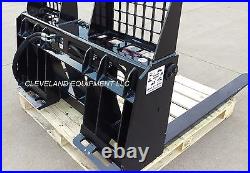 NEW 48 HYDRAULIC PALLET FORKS & WALK THROUGH THRU FRAME ATTACHMENT Skid Steer