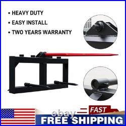 NEW 49 Hay Bale Spears Skid Steer Tractor Attachment 1600lbs Lift FREE SHIPPING