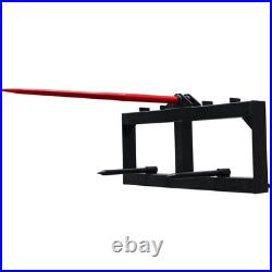 NEW 49 Hay Bale Spears Skid Steer Tractor Attachment 1600lbs Lift FREE SHIPPING