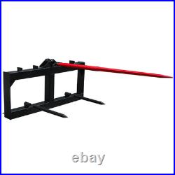 NEW 49 Hay Bale Spears Skid Steer Tractor Attachment 1600lbs Lift FREE SHIPPING
