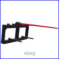 NEW 49 Hay Bale Spears Skid Steer Tractor Attachment 1600lbs Lift FREE SHIPPING