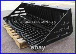 NEW 60 SKELETON ROCK BUCKET Skid Steer Loader Attachment for Bobcat Cat Kubota