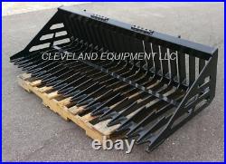 NEW 60 SKELETON ROCK BUCKET Skid Steer Loader Attachment for Bobcat Cat Kubota