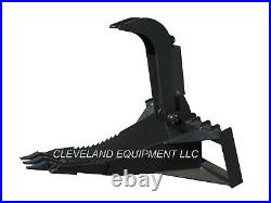 NEW 62 XL STUMP GRAPPLE BUCKET ATTACHMENT for Skid Steer Track Tractor Loader