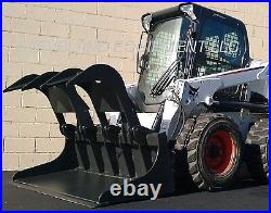 NEW 66 GRAPPLE BUCKET SKID STEER LOADER ATTACHMENT Gehl Cat ASV Posi Track JCB