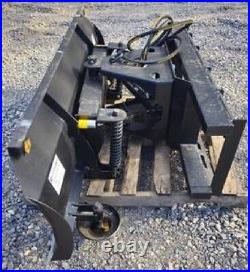 NEW 72 JCT Hydraulic Snow PlowithDozer Blade Skid Steer Loader, Tractor 6 way(man)