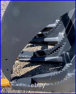 NEW 78 Clamshell Grapple SKID STEER LOADER TRACTOR BRUSH ROOT RAKE fork bobcat