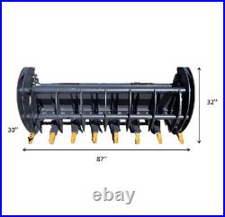 NEW 78 Clamshell Grapple SKID STEER LOADER TRACTOR BRUSH ROOT RAKE fork bobcat