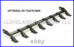 NEW 78 TOOTH BUCKET Low Profile Skid Steer Loader Attachment Teeth Komatsu Ford