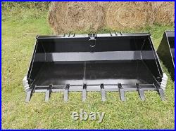 NEW 84Extreme Duty SKID STEER DIRT BUCKET WITH TEETH/BOBCAT/TRACTOR