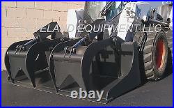 NEW 84 GRAPPLE BUCKET SKID STEER LOADER TRACTOR ATTACHMENT Kubota Bobcat Case