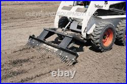 NEW 84 LOEGERING ELIMINATOR LANDSCAPE RAKE ATTACHMENT Skid-Steer Grading Rake