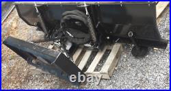 NEW 96 Hydraulic Snow Plow Skid Steer Loader mount, Compact Tractor Kubota 8