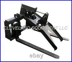 NEW ADJUSTABLE FORK GRAPPLE ATTACHMENT Skid Steer Loader Compact Tractor Pallet