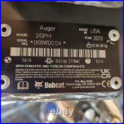 NEW BOBCAT 20PH HYDRAULIC AUGER DRIVE ATTACHMENT Skid Steer Post Hole Digger Hex