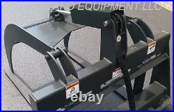 NEW FORK GRAPPLE ATTACHMENT Skid Steer Pallet Forks Log Root Rake Bucket Bobcat