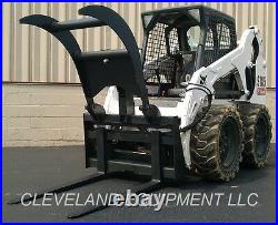 NEW FORK GRAPPLE Skid Steer Loader Tractor Attachment Hay Bale Squeeze Handler