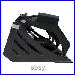 NEW HD 72 ROCK SKELETON GRAPPLE BUCKET SKID STEER LOADER Bobcat tractor 6 brush