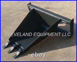 NEW STUMP BUCKET ATTACHMENT Skid-Steer Track Loader Tree Spade Bobcat Takeuchi