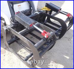 NEW USA 60,5' SKID STEER LOADER, COMPACT TRACTOR light weight GRAPPLE ROOT RAKE