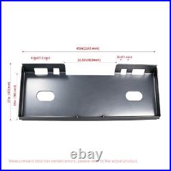 NEW Universal Quick Tach Mount Plate Attachment 1/2 Thick Skid Steer Loader