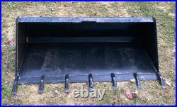 New 66 Skid Steer/Tractor Tooth Bucket -5.5' Skid Steer Dirt Bucket with Teeth