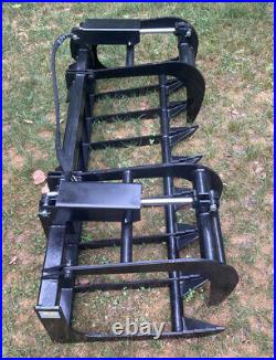 New 72 Root Grapple Skid Steer/Tractor Brush Bucket -Bobcat, Case, Cat, etc