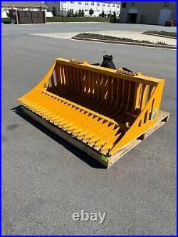 New 72 Universal Heavy Duty Skid Steer Rock Bucket