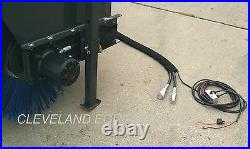 New 84 Skid Steer Loader Angle Broom Attachment Bobcat Hydraulic Angle 7