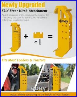 New Adjustable Skid Hitch Attachment for Skid Steer Fit for Skid Steer Loader