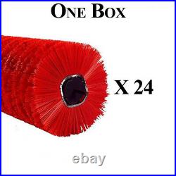 One Box (24-Pieces) of 10x32 Poly & Wafer Brooms Great For Skid Steer Loaders