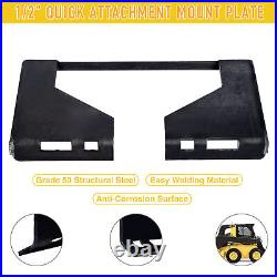 PREENEX 1/2 Quick Attach Mount Plate Attachment for Tractors Skid Steers Loader
