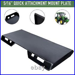 PREENEX 5/16 Quick-Tach Attachment Mount Plate Trailer Adapter Skid Steer