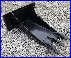 PROWorks Heavy Stump Bucket with Teeth Fits Mini Skid Steer Free Shipping