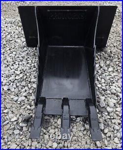 PROWorks Heavy Stump Bucket with Teeth Fits Mini Skid Steer Free Shipping