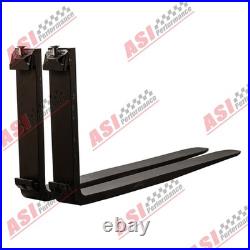 Pair 42in Pallet Fork Blades Forklift Blades For Skid Tractors Loaders 2500lbs