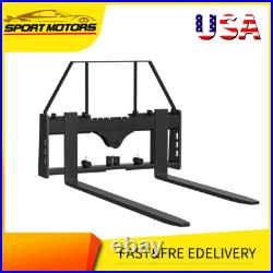 Pallet Fork 45 Frame 2500LBS With 42 Fork Blades for Loaders Tractors Skid Steer