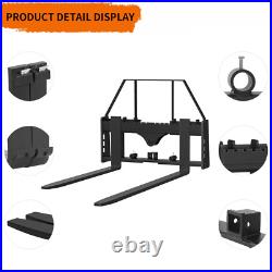Pallet Fork 45 Frame 2500LBS With 42 Fork Blades for Loaders Tractors Skid Steer