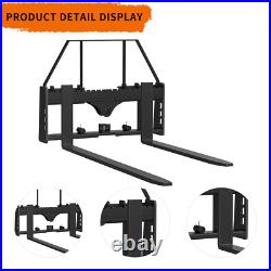 Pallet Fork 45 Frame 2500LBS With 42 Fork Blades for Loaders Tractors Skid Steer