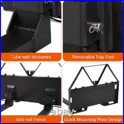 Pallet Fork 46 Skid Steer Forks Skid Steer Attachment Quick Attach Mount 3200LB