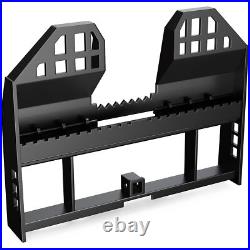 Pallet Fork Frame With 2 Receiver Attachment for Skid Steer Tractor 4000LBS Heavy
