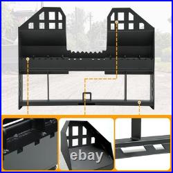 Pallet Fork Frame With 2 Receiver Attachment for Skid Steer Tractor 4000LBS Heavy