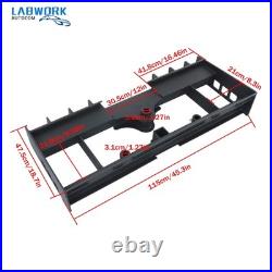 Pallet Fork Frame With Receiver Hitch For Skid Steer Loader Bobcat Kubota 4000LBS