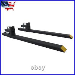 Pallet Forks 60 4000Lbs Clamp On Bucket Loader Attachment Skid Steer Tractor