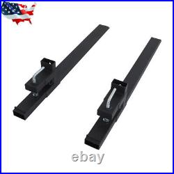 Pallet Forks 60 4000Lbs Clamp On Bucket Loader Attachment Skid Steer Tractor