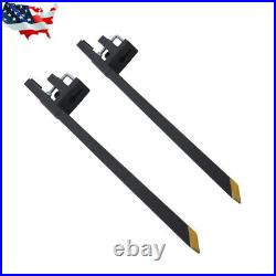 Pallet Forks 60 4000Lbs Clamp On Bucket Loader Attachment Skid Steer Tractor