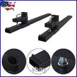 Pallet Forks 60 4000Lbs Clamp On Bucket Loader Attachment Skid Steer Tractor