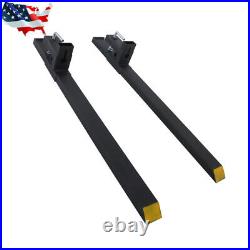 Pallet Forks 60 4000Lbs Clamp On Bucket Loader Attachment Skid Steer Tractor