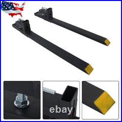 Pallet Forks 60 4000Lbs Clamp On Bucket Loader Attachment Skid Steer Tractor
